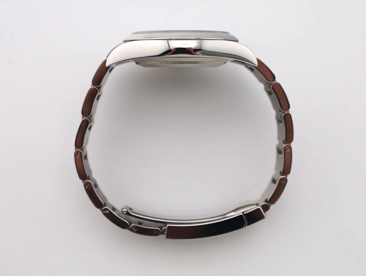 Rolex Steel Oyster Perpetual 39 Watch - Domed Bezel - Black Index Dial - 114300 - Image 7