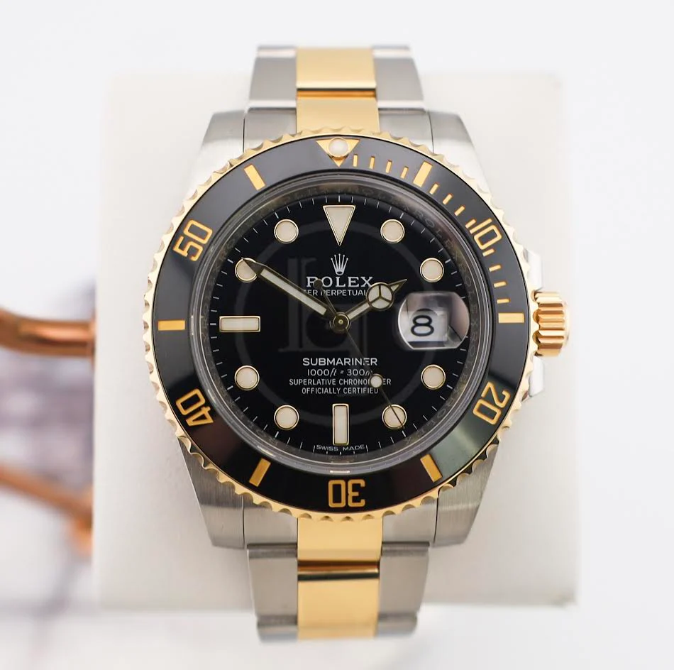 Rolex Submariner Date Yellow Gold/Steel Black Dial & Ceramic Bezel Oyster Bracelet 116613LN - Image 2