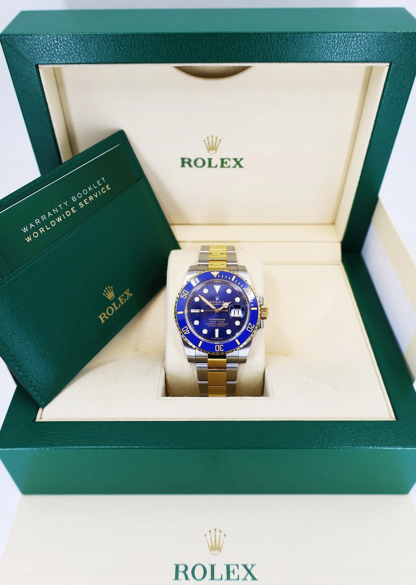 Rolex Submariner Date Yellow Gold/Steel Blue Dial & Ceramic Bezel Oyster Bracelet 116613LB - Image 3