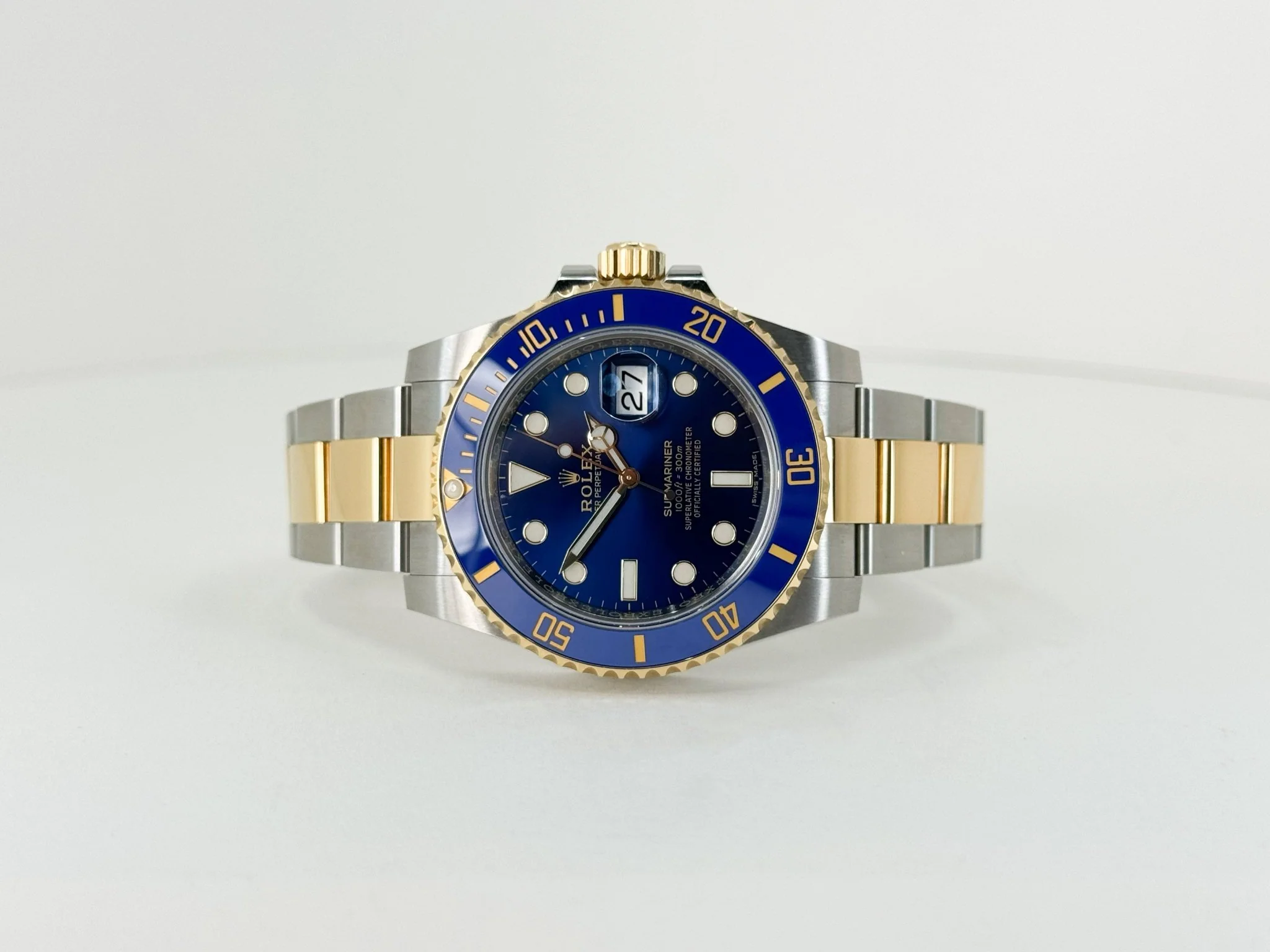 Rolex Submariner Date Yellow Gold/Steel Blue Dial & Ceramic Bezel Oyster Bracelet 116613LB - Image 4