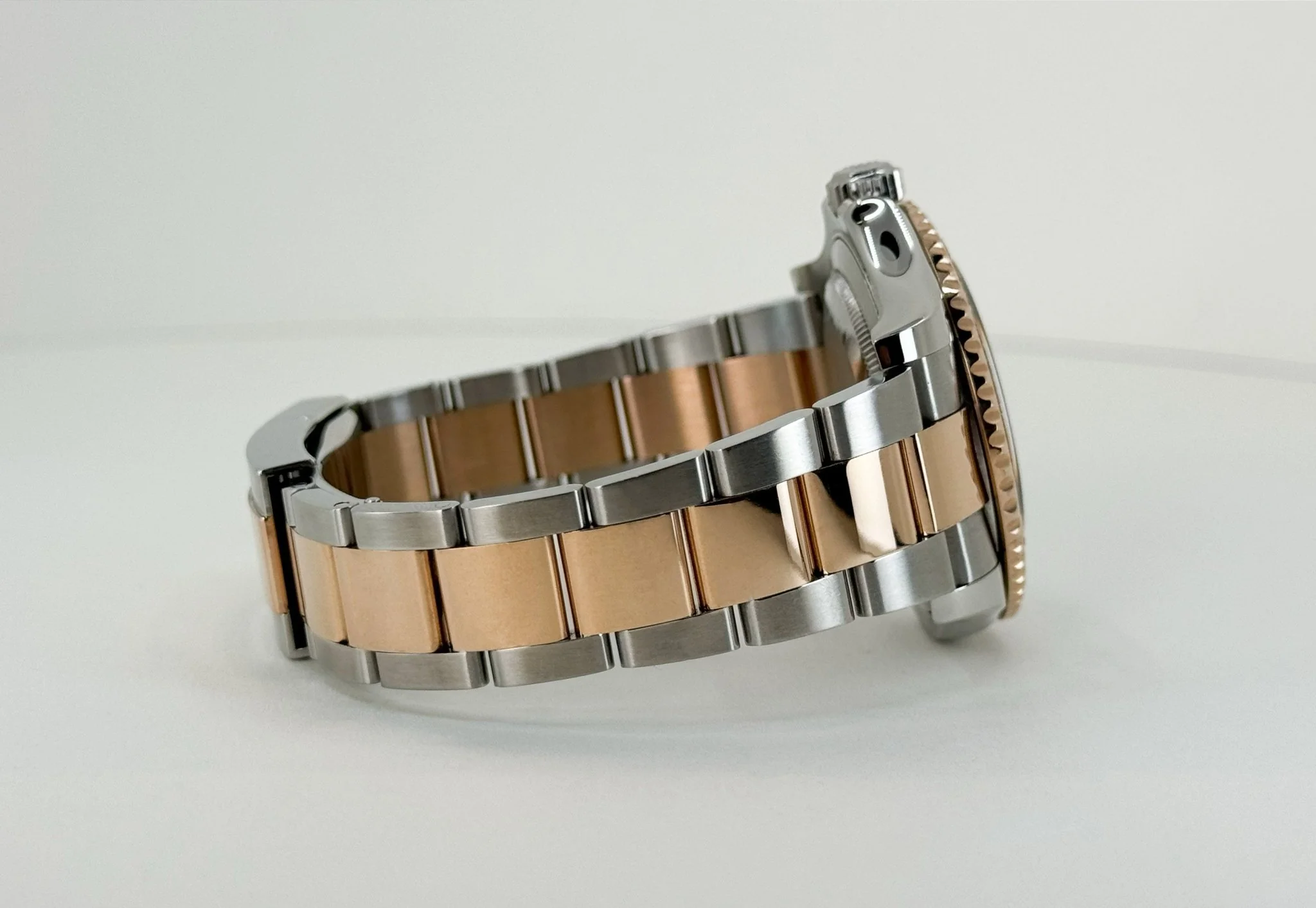 Rolex Yacht-Master 40 Everose Rose Gold/Steel Chocolate Brown Dial Gold Bezel Oyster Bracelet 116621 - Image 6