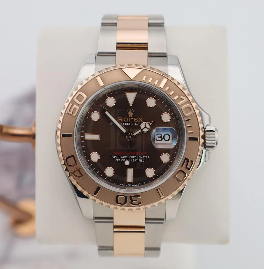 Rolex Yacht-Master 40 Everose Rose Gold/Steel Chocolate Brown Dial Gold Bezel Oyster Bracelet 126621 - Image 2