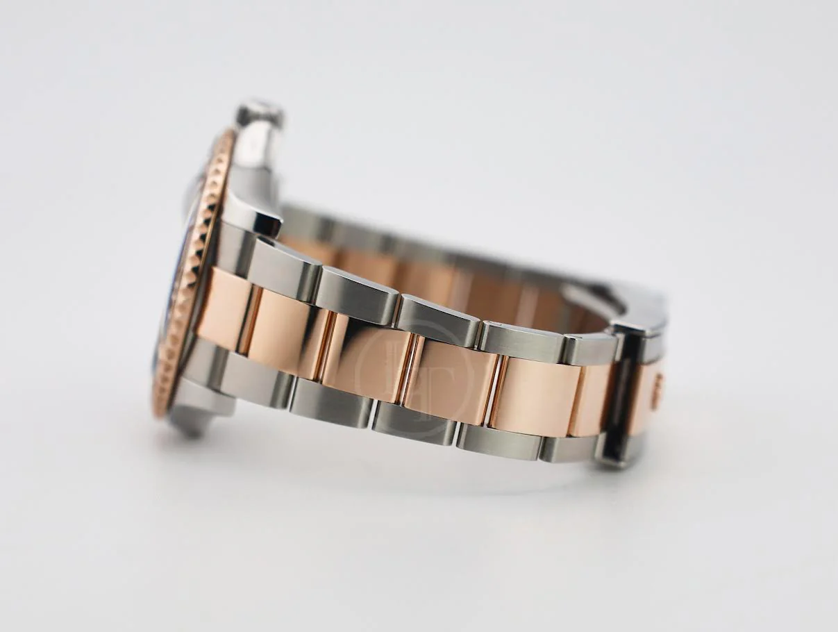 Rolex Yacht-Master 40 Everose Rose Gold/Steel Chocolate Brown Dial Gold Bezel Oyster Bracelet 126621 - Image 7