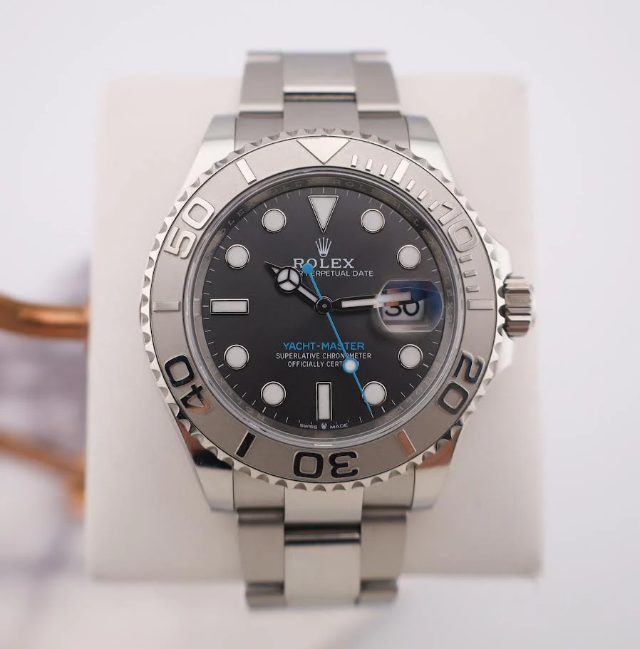 Rolex Yacht-Master 40 Stainless Steel Dark Rhodium Dial Platinum Bezel Oyster Bracelet 126622 - Image 2