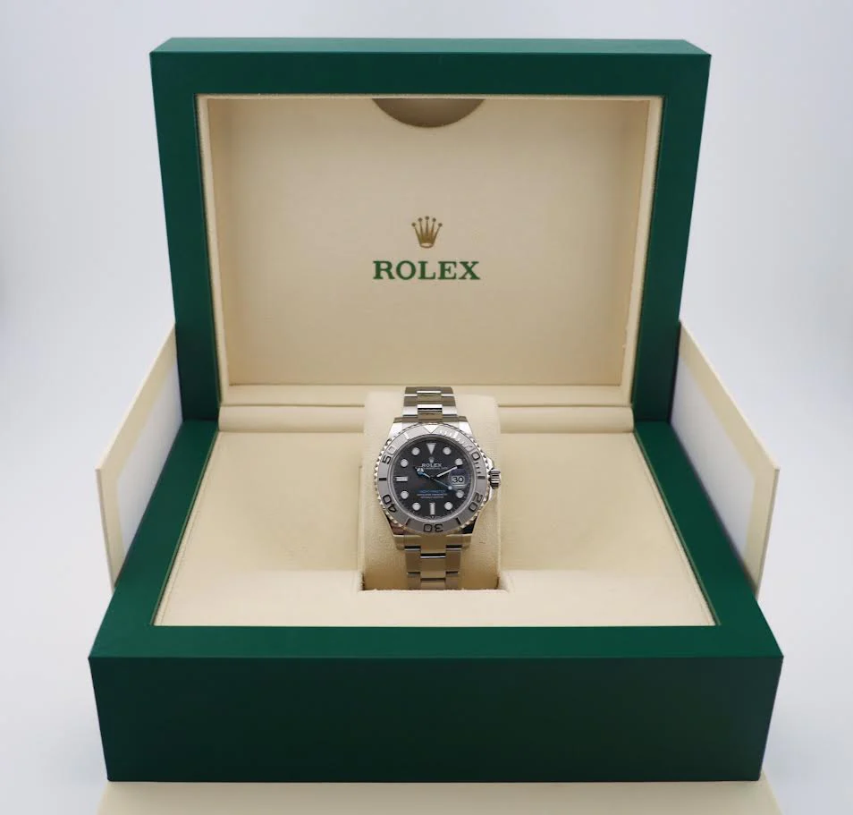 Rolex Yacht-Master 40 Stainless Steel Dark Rhodium Dial Platinum Bezel Oyster Bracelet 126622 - Image 4
