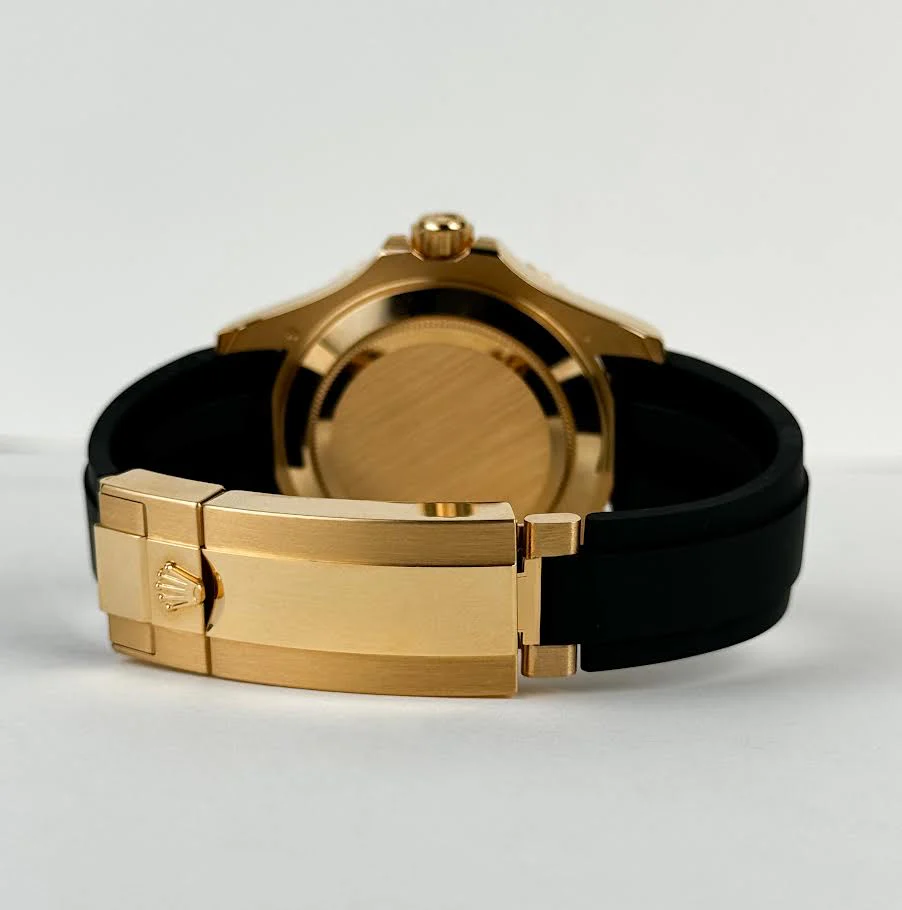Rolex Yacht-Master 42 Yellow Gold Watch - Black Dial - Oysterflex Strap - 226658 - Image 10