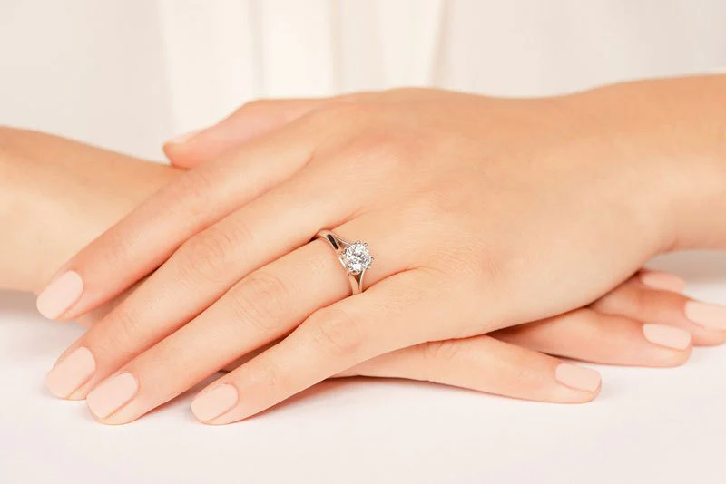 Round Brilliant Cut Eight Prongs Lab-Grown Diamond Solitaire Engagement Ring with 1.50 ct.(finished) 7.4mm - Image 5