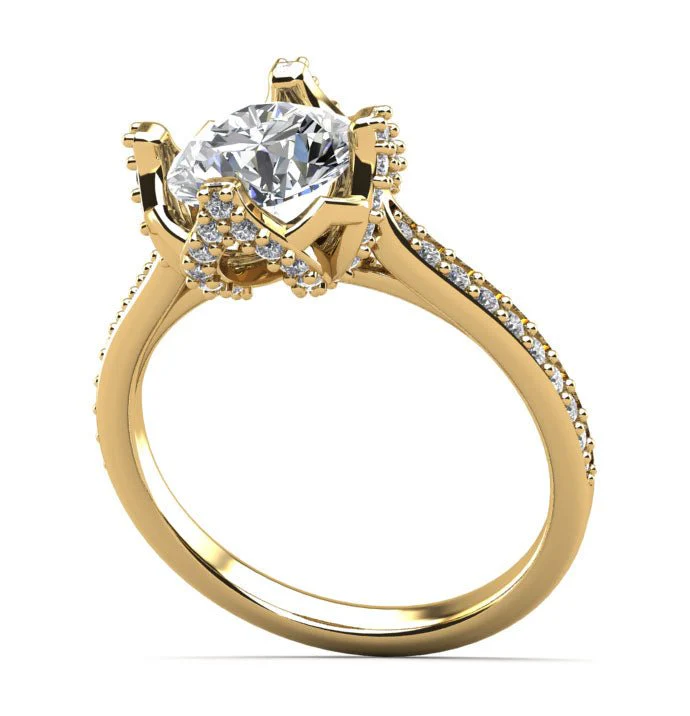 Royal Crown Diamond Ring Lab-Grown Diamond  with 1.89 ct. (1.40 ct. center diamond) - Image 2