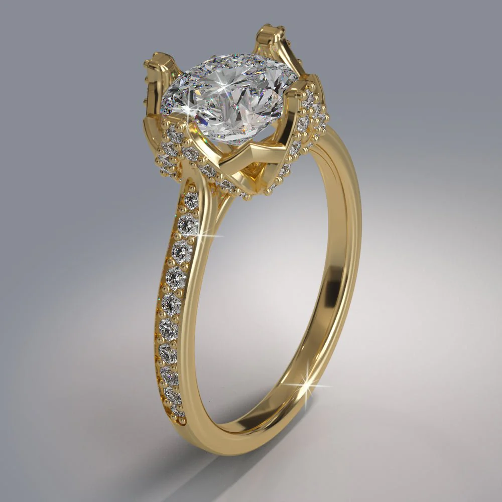 Royal Crown Diamond Ring Lab-Grown Diamond  with 2.43 ct. (1.90 ct. center diamond) - Image 4