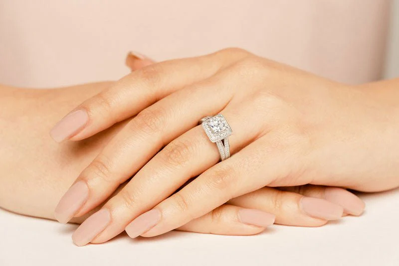 Royal Princess Cut Lab-Grown Diamond Engagement Ring with 1.91 ct. (1.50 ct. center diamond) - Image 3