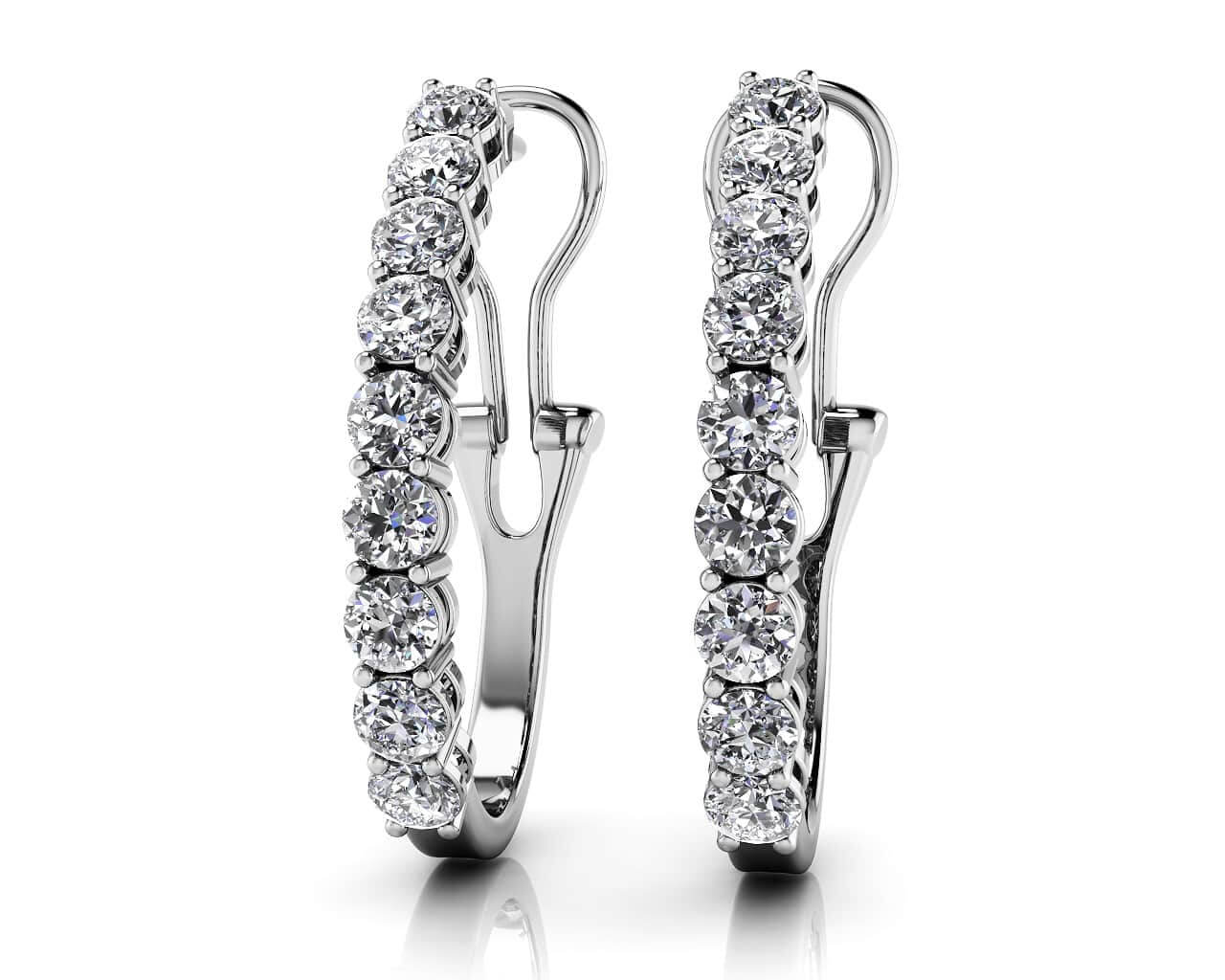 Scoop Diamond Earrings Diamond with 0.48 ct.(finished) 1.9mm