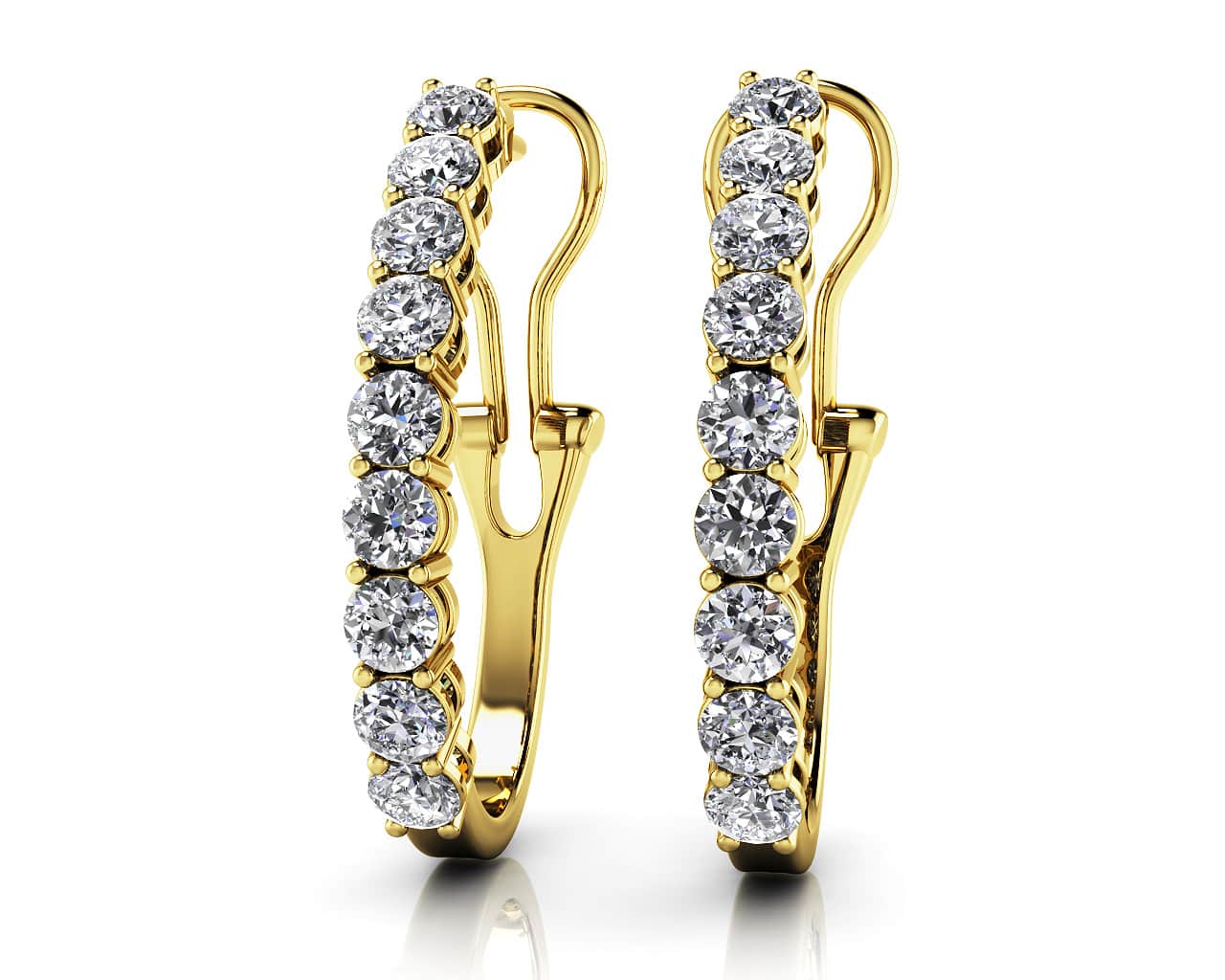 Scoop Diamond Earrings Diamond with 1.44 ct.(finished) 2.8mm - Image 2