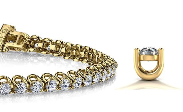 Scoop Link Lab-Grown Diamond Tennis Bracelet with 6.02 ct.(finished) 3.25mm - Image 2