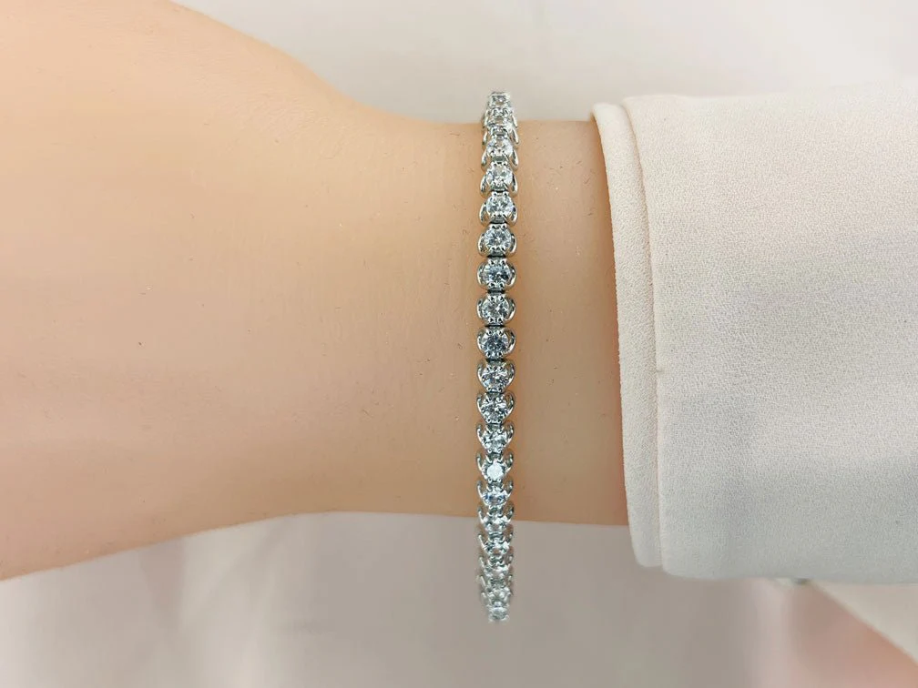 Scoop Link Lab-Grown Diamond Tennis Bracelet with 7.00 ct.(finished) 3.6mm - Image 3