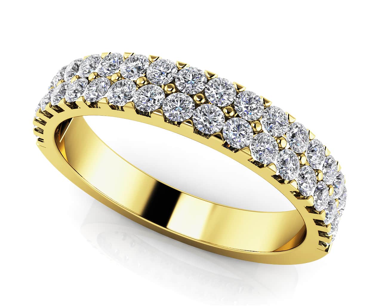 Sea Of Diamonds Wedding Band Diamond  with 0.49 ct.(finished) 1.4mm - Image 2