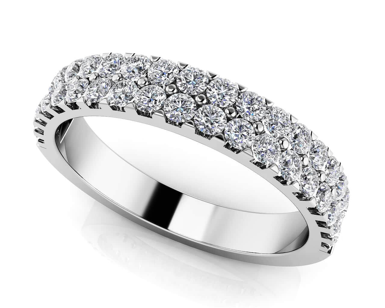 Sea Of Diamonds Wedding Band Diamond with 0.78 ct.(finished) 1.9mm