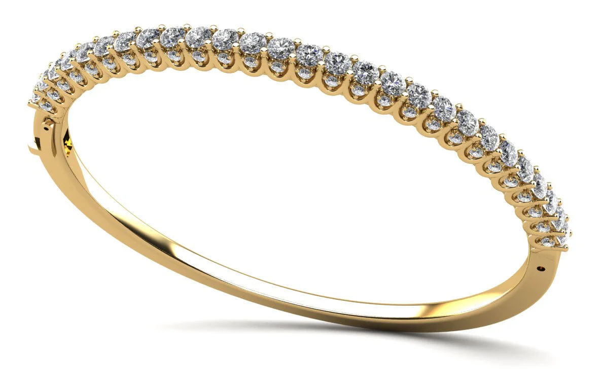 Sensational Sparkle Diamond Bangle Lab-Grown Diamond Bracelet with 1.83 ct.(finished) 1.1mm, 2mm - Image 2