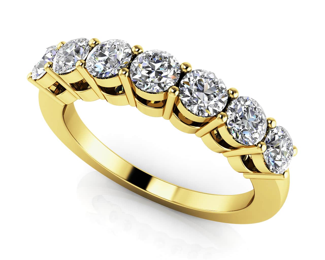 Seven Stone Diamond Ring  with 0.23 ct.(finished) 2mm - Image 2