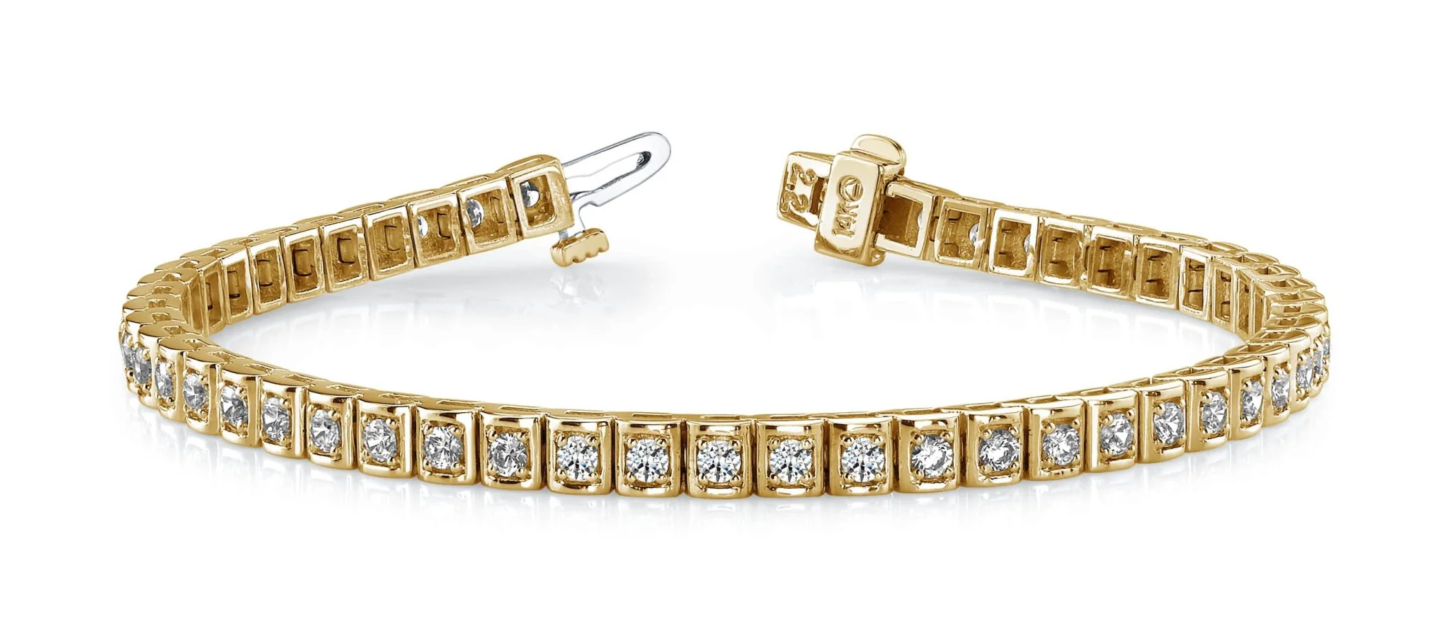 Shadow Box Diamond Bracelet with 1.73 ct.(finished) 2mm - Image 3
