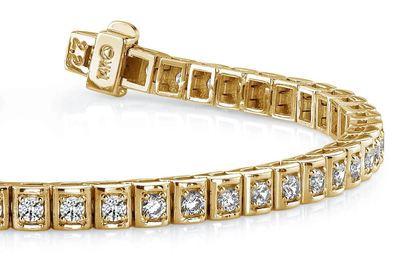 Shadow Box Lab-Grown Diamond Bracelet with 2.09 ct.(finished) 2.25mm - Image 2