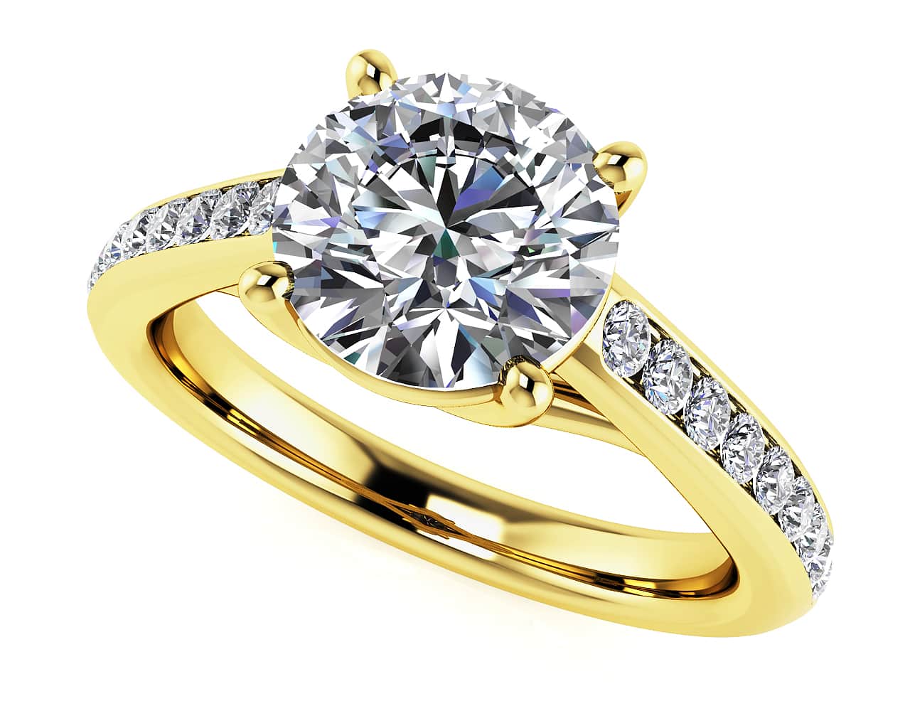 Shared Love Diamond Engagement Ring with 1.77 ct. (1.50 ct. center diamond) - Image 2