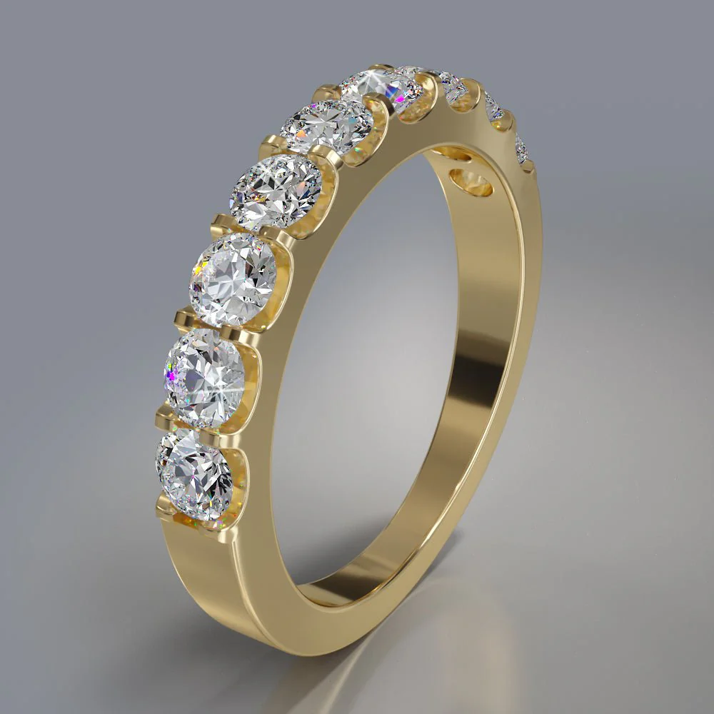 Shared Prong Diamond Anniversary Diamond Ring with 1.44 ct.(finished) 3.5mm - Image 6