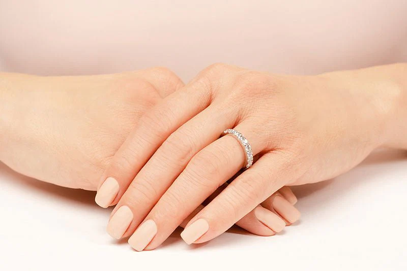 Shared Prong Lab-Grown Diamond Anniversary Ring with 0.43 ct.(finished) 2mm - Image 3
