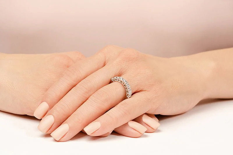 Shared Prong Princess Cut Diamond Ring with 1.53 ct.(finished) 3.0mm - Image 4