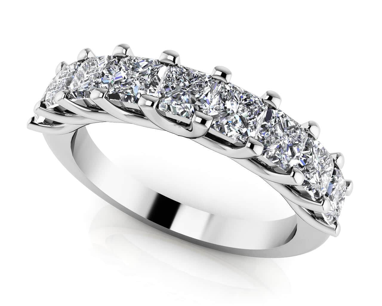Shared Prong Princess Cut Lab-Grown Diamond Ring with 2.03 ct.(finished) 3.6mm