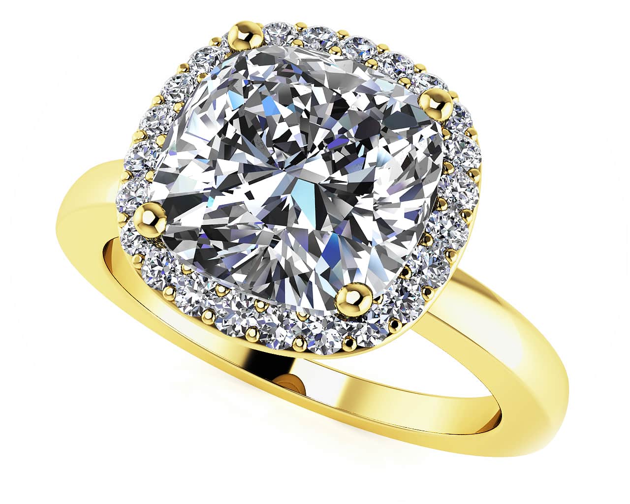 Shining Love Lab-Grown Diamond Engagement Ring with 0.61 ct. (0.50 ct. center diamond) - Image 2