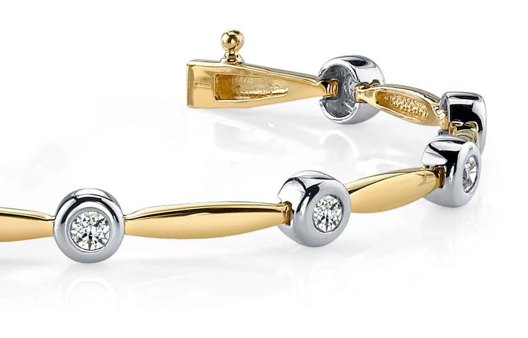 Shiny Link Diamond Bracelet with 0.55 ct.(finished) 2.5mm - Image 2