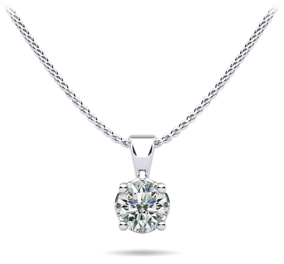 Sign of Faith Diamond Pendant with 0.25 ct.(finished) 4mm