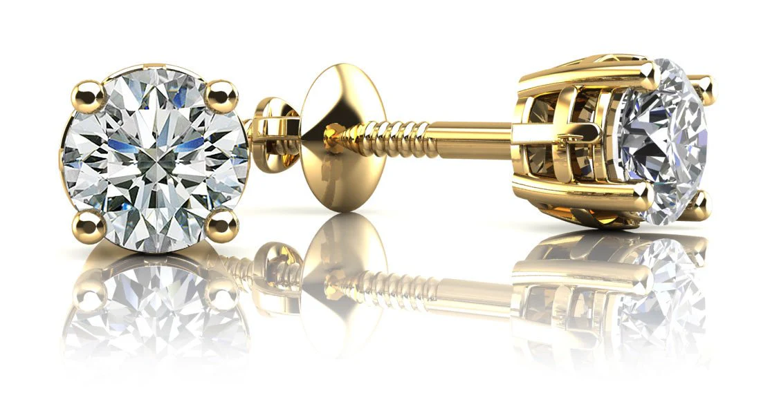 Sign of Faith Diamond Studs With Cross Setting Diamond with 2.20 ct.(finished) 6.75mm - Image 2