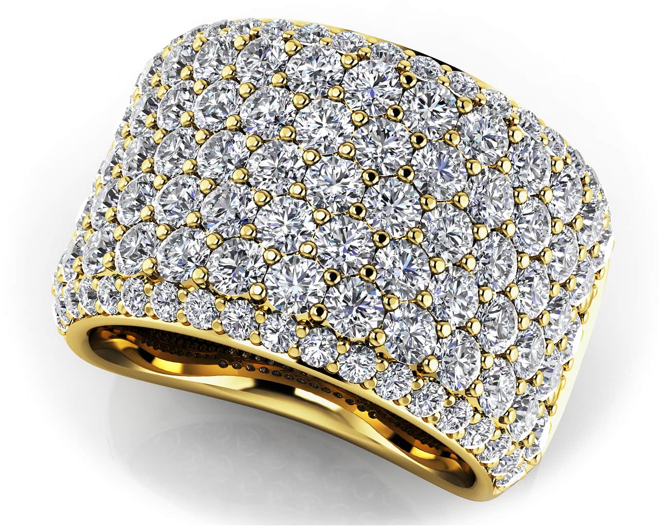 Signature Lab-Grown Diamond Ring with 3.13 ct.(finished) 1.4mm, 2.2mm - Image 2
