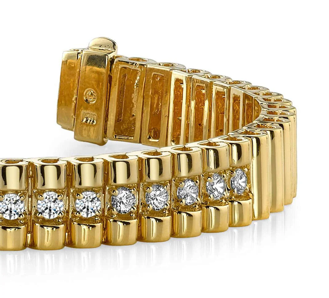Single Center Strand Lab-Grown Diamond Bracelet with 0.66 ct.(finished) 2mm - Image 2