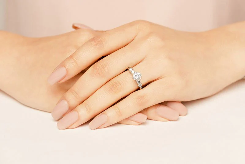Six Prong Diamond Engagement Ring with 1.42 ct. (1.00 ct. center diamond) - Image 3