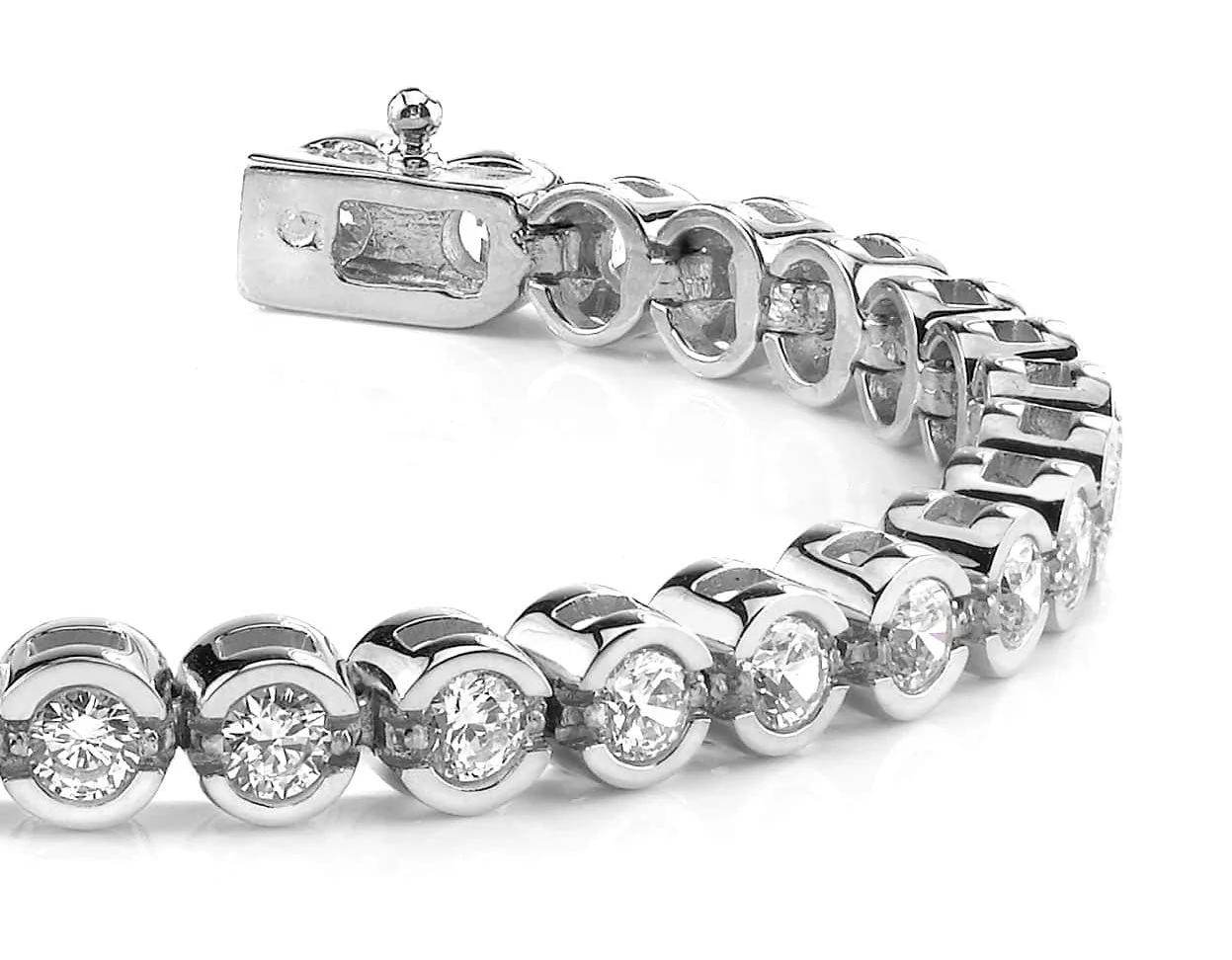 Smile Link Lab-Grown Diamond Tennis Bracelet with 2.90 ct.(finished) 2.25mm