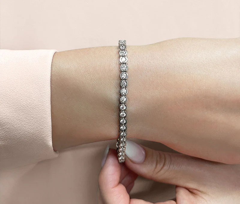Smile Link Lab-Grown Diamond Tennis Bracelet with 6.08 ct.(finished) 3.7mm - Image 3