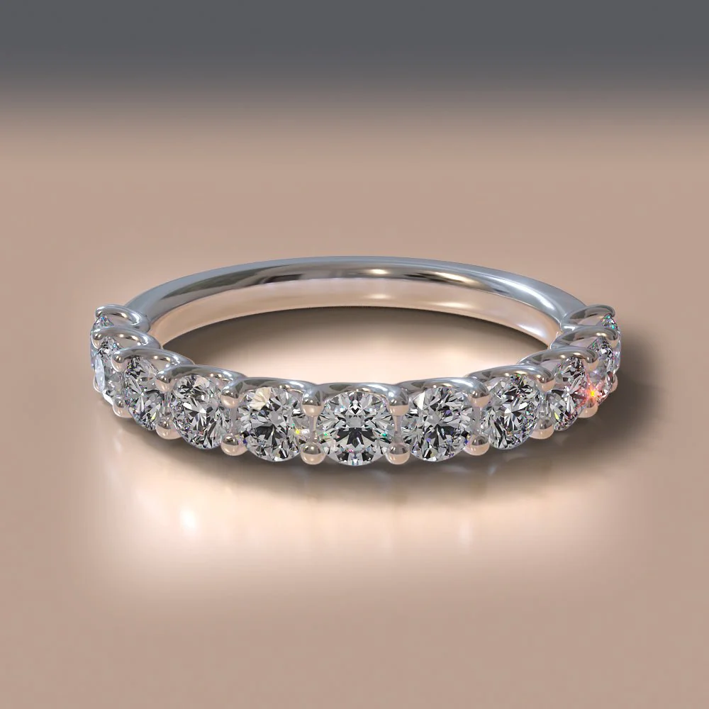 Sparkle Brilliant Round Lab-Grown Diamond Anniversary Ring with 1.75 ct.(finished) 4mm - Image 3
