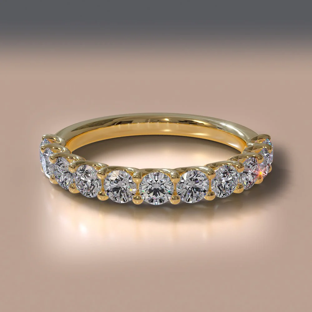 Sparkle Brilliant Round Lab-Grown Diamond Anniversary Ring with 1.75 ct.(finished) 4mm - Image 4