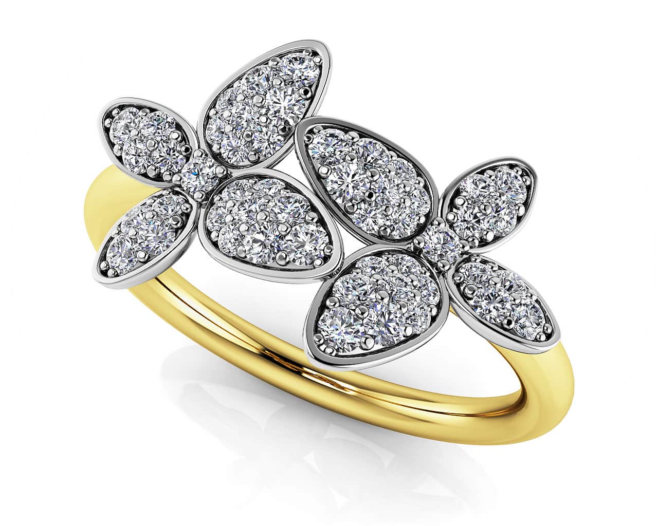 Sparkling Butterfly Lab-Grown Diamond Ring with 0.35 ct.(finished) - Image 2