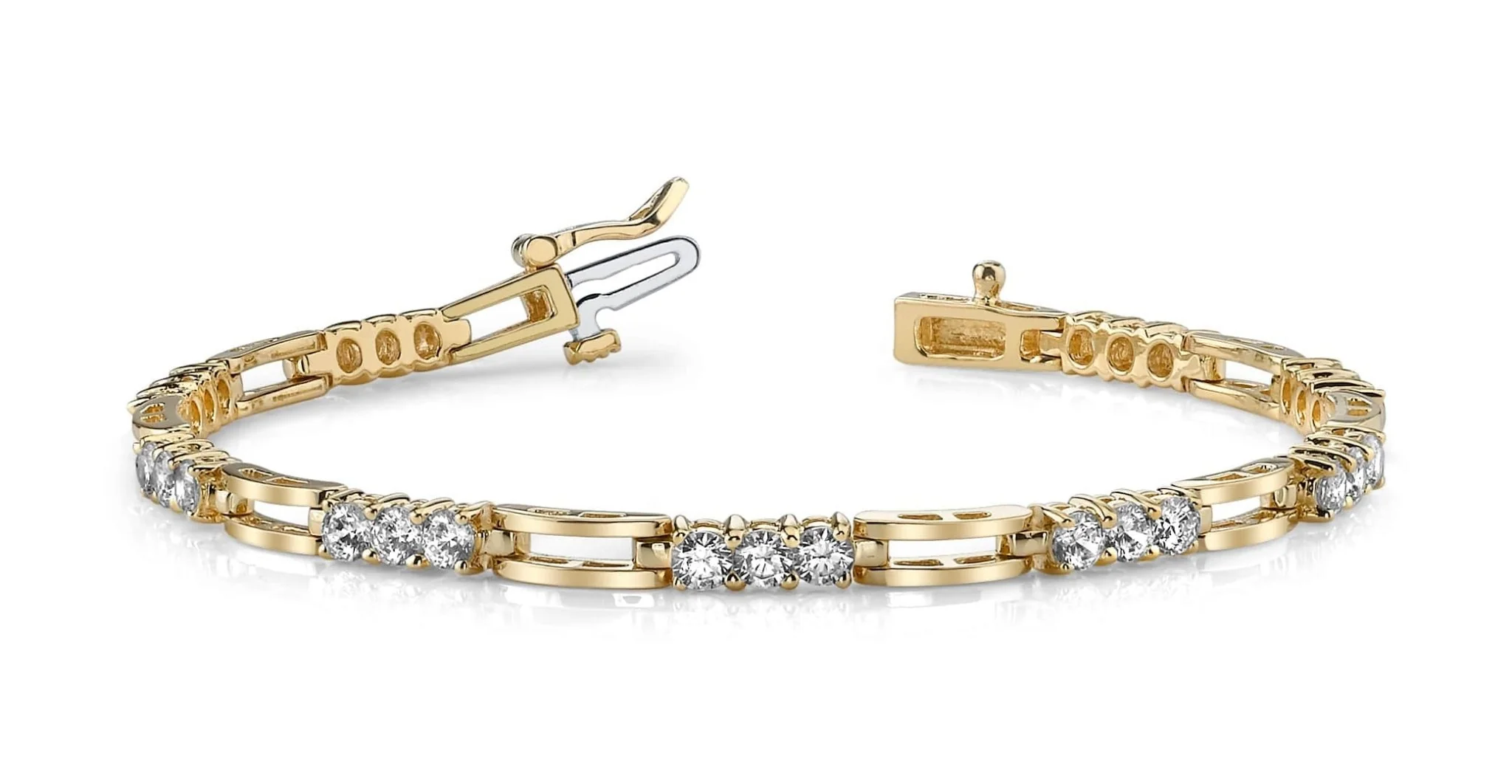 Sparkling Triple Lab-Grown Diamond Bracelet with 1.40 ct.(finished) 2.5mm - Image 4