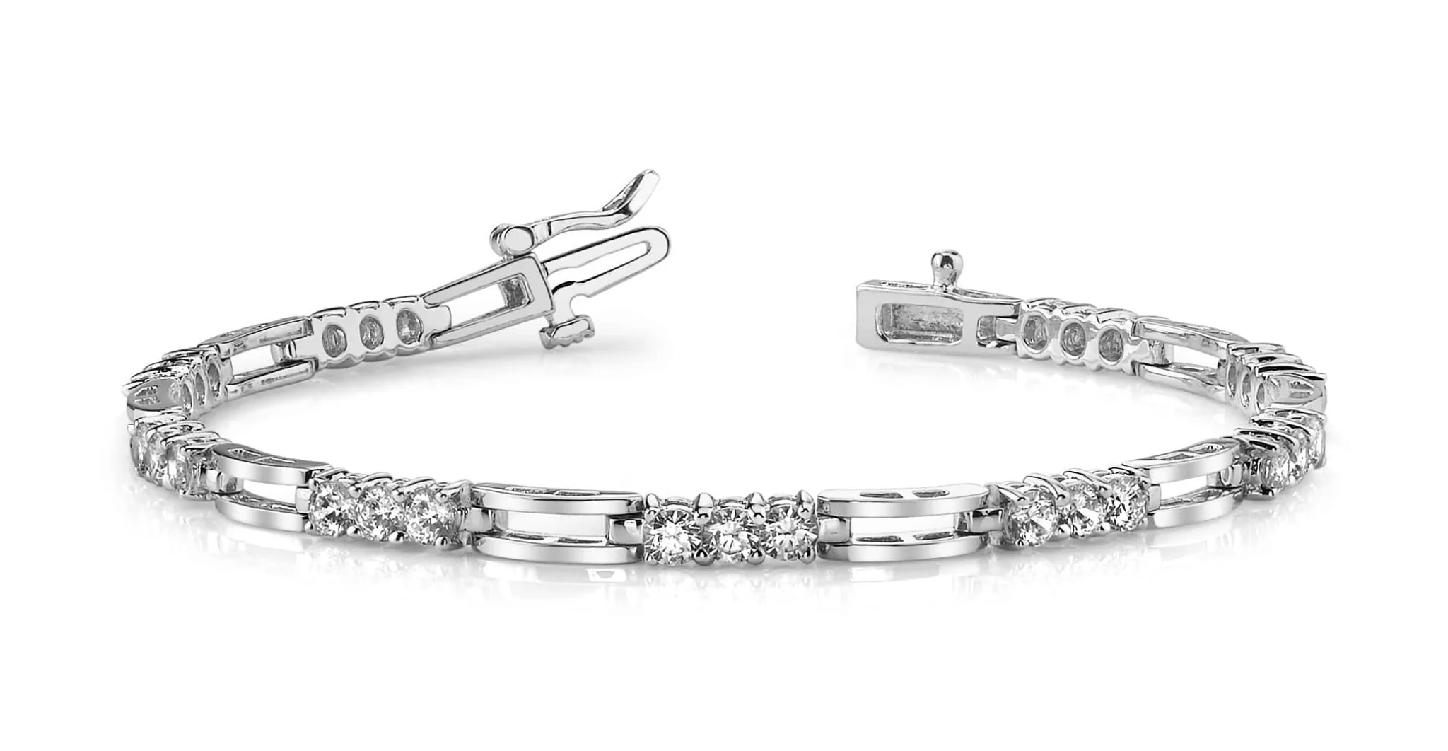 Sparkling Triple Lab-Grown Diamond Bracelet with 2.43 ct.(finished) 3mm - Image 3
