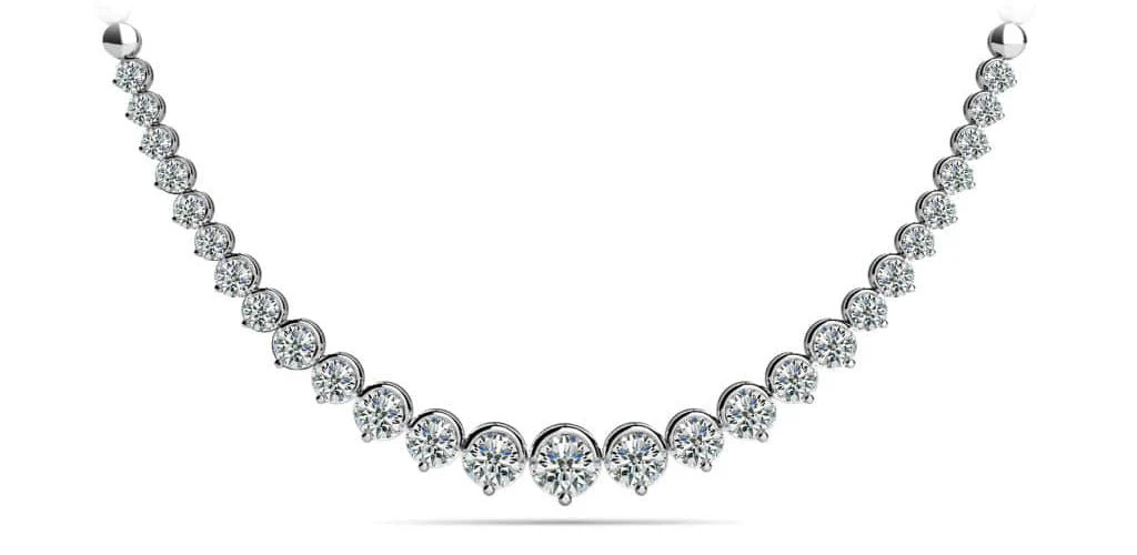 Strand Of Diamonds With Shiny Diamond Links with 2.98 ct.(finished)