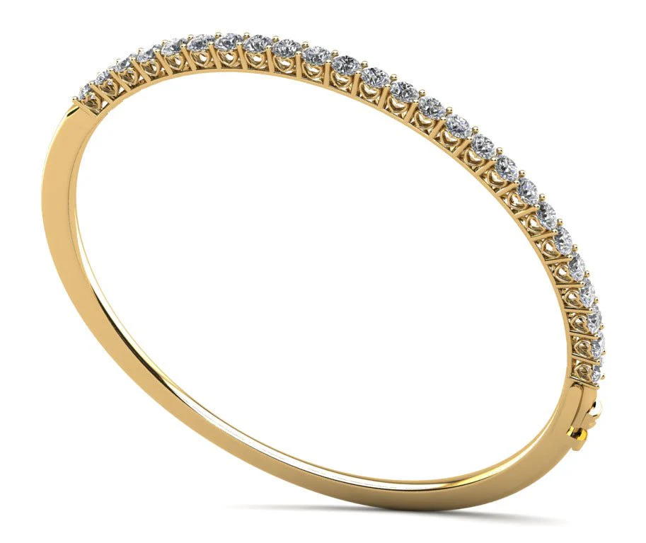Stylish Sweetheart Bangle Diamond Bracelet with 2.88 ct.(finished) 3.1mm - Image 2
