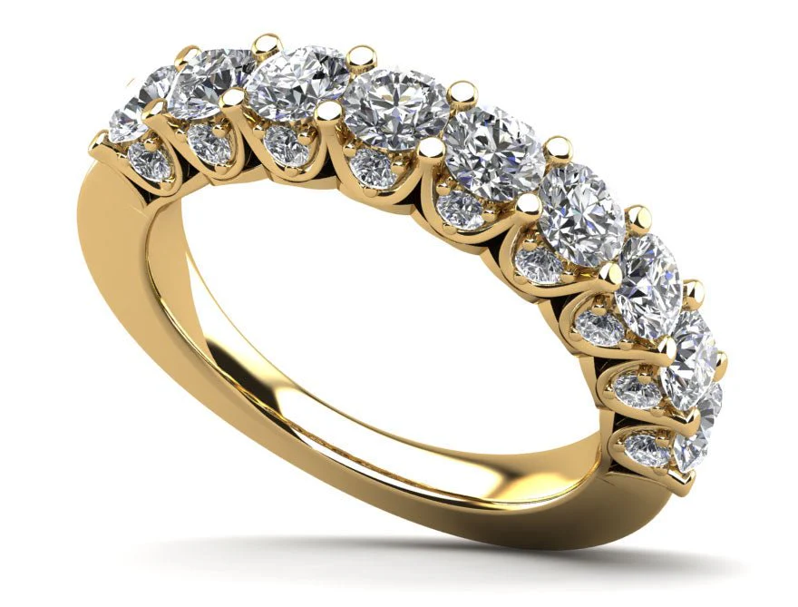 Sunbeam Diamond Anniversary Diamond Ring with 2.35 ct.(finished) 1.7mm, 4mm - Image 2