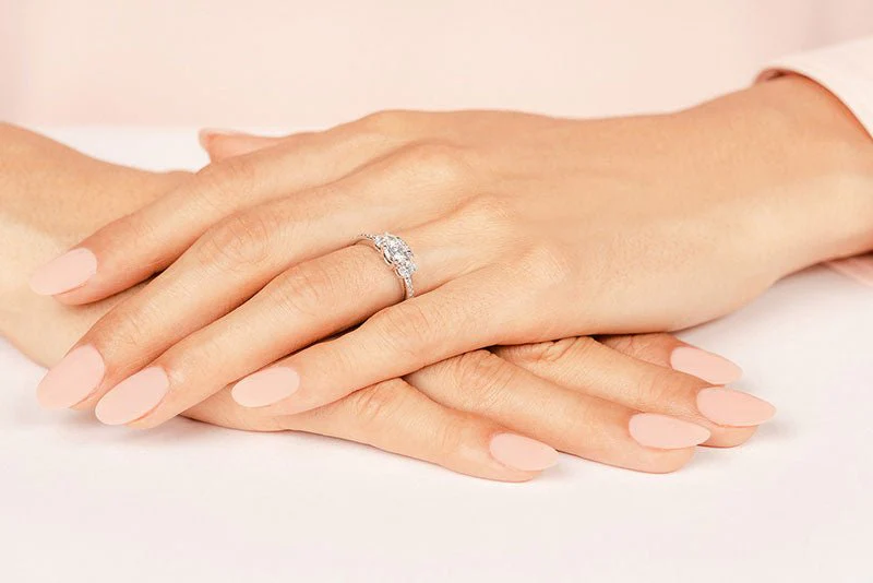 Supreme Diamond Three Stone Lab-Grown Diamond Engagement Ring   with 0.94 ct. (0.50 ct. center diamond) - Image 3