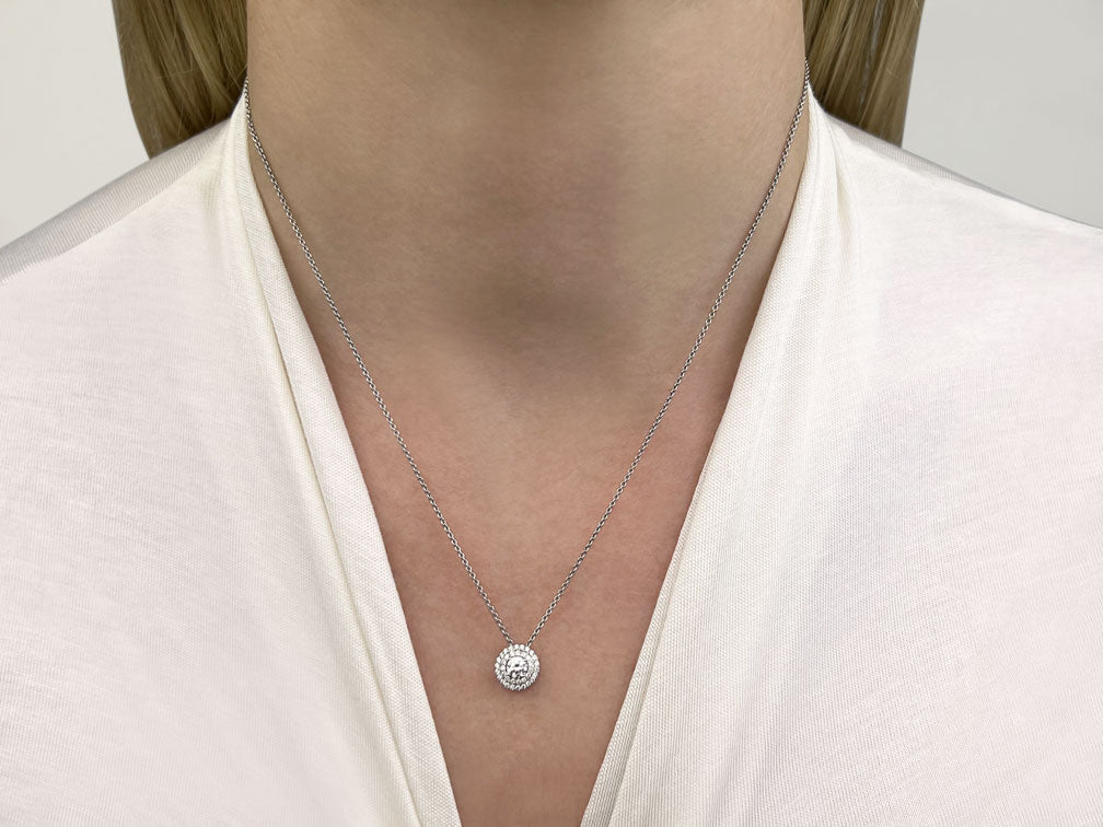 Surrounded By Sparkle Lab-Grown Diamond Pendant with 0.55 ct. (0.35 ct. center diamond) - Image 3