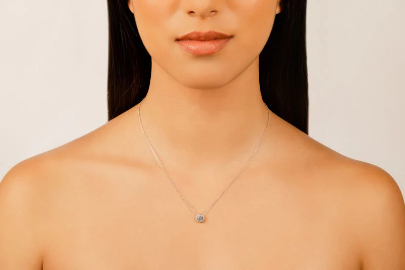 Surrounded With Love Lab-Grown Diamond Pendant with 0.33 ct. (0.25 ct. center diamond) - Image 3