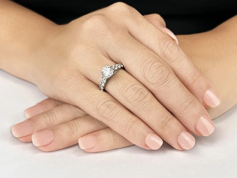 Sweet Dream Diamond Engagement Ring with 1.76 ct. (1.00 ct. center diamond) - Image 3